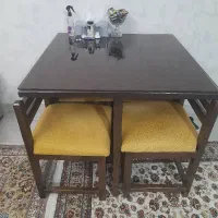 میز ناهار خوری کم جا مربع کاملا نو|میز و صندلی غذاخوری|تهران, وحیدیه|دیوار