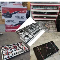 اجاق گاز صفحه استیل شیشه ای/هود توکار روکار