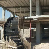 پله پیچ بتنی واسکلت بتن