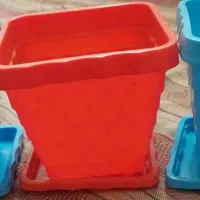 گلدان پلاستیکی طرح گنگره ای