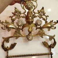 جا حوله ای قدیمی  برنجی اصل سنگین مناسب جهیزیه|صنایع دستی و سایر لوازم تزئینی|مشهد, نوید|دیوار