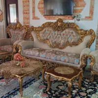 مبل سلطنتی مناسب جهیزیه+(باکاورژله ای) فوری|مبلمان خانگی و میز عسلی|بروجرد, |دیوار