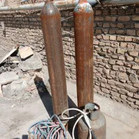 فروشی دوعدد کپسول هوا ویک عدد کپسول گاز ودسته پیک