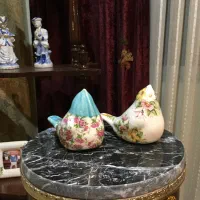 مجسمه پرنده سرامیکی نقاشی دست سنتی آنتیک مرغ آمین|مجسمه، تندیس، ماکت|تهران, اقدسیه|دیوار