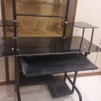 میز کامپیوتر عالی شیشه ای تمیز