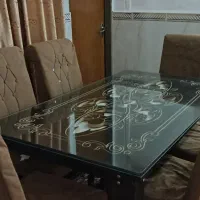 میز و صندلی غذاخوری چوبی