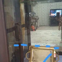 بوفه. ویترین چوبی لوکس با تزئینات برنجی ونور داخلی|بوفه، ویترین، کنسول|شیروان (خراسان), |دیوار