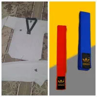 لباس تکواندو و کمربند آبی و قرمز|تجهیزات ورزشی|خرمآباد, |دیوار