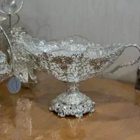 ظروف جهیزیه عروس سیلور طرح نقره|ظروف سرو و پذیرایی|لار, |دیوار