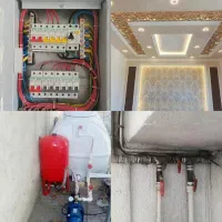 برقکار نصب لاینر هالوژن لوستر/لوله کش پمپ شیرآلات