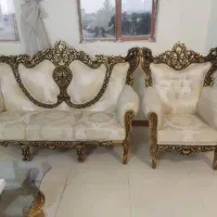 سرویس مبلمان و میز و عسلی و بوفه و میز تی‌وی ست