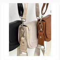 کیف زنانه دوشی دو بند زارا رنگ عسلی|کیف، کفش، کمربند|پرند, فاز ۳|دیوار