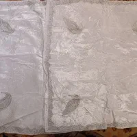دو عدد رومیزی مخمل قدیمی