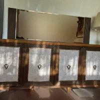 آینه کنسول چوبی مدرن