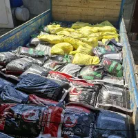 کود و هیومیک اسید و مرغی و گوگرد پودری