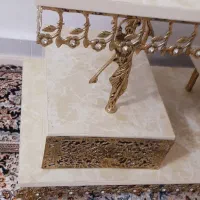 میز تلویزیون برنز جنس قدیمی|کلکسیون اشیاء عتیقه|کرمانشاه, |دیوار