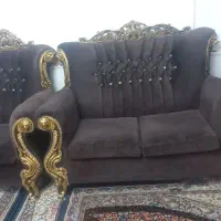 مبل ۷ نفره و ساعت ایستاده میز عسلی|مبلمان خانگی و میز عسلی|تاکستان, |دیوار