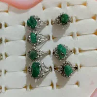 انگشتر نقره زمرد زنانه|جواهرات|مشهد, انقلاب|دیوار