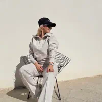 ست هودی شلوار رنگ فیلی از برند کلارا