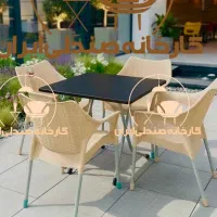 میز و صندلی پلاستیکی مدل ثریا نهارخوری غذاخوری