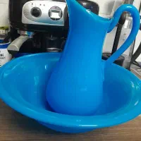 ست کامل اوپالین فیروزه‌ای اصل فرانسه نو و کلکسیونی