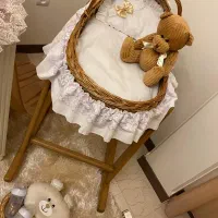 سرویس تخت نوزاد نوجوان و روتختی و پرده اشانتیون|اسباب و اثاث بچه|تهران, حکیمیه|دیوار