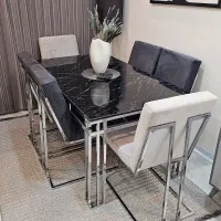 مبلمان راحتی ۷ نفره و میز نهار خوردی ۶ نفره