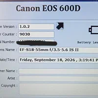 دوربین Canon EOS 600D
