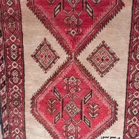 گلیم و کناره دستبافت قدیمی توافقی