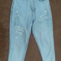 شلوار لی آبی آسمونی