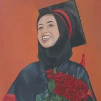 چهره مینیمال و رنگ روغن|تابلو، نقاشی، عکس|اردبیل, |دیوار