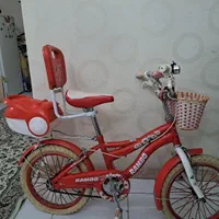 دوچرخه درحد نو فقط چند ماه استفاده شده همراه کمکی