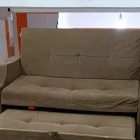 مبل تخت خواب شو 2 نفره قهوه ایی|مبلمان خانگی و میز عسلی|قم, کلهری|دیوار