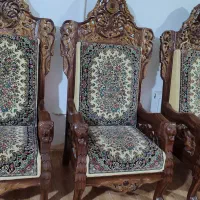 مبلمان ۷نفره و میز ناهارخوری ۱۰نفره طرح قالی|مبلمان خانگی و میز عسلی|کرمان, |دیوار