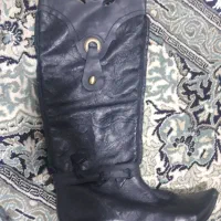 چکمه چرم نو قیمت یه جفت دمپایی