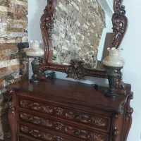 آینه و کنسول تمام چوب