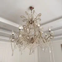 ۲ عدد لوستر کریستالی|لوستر و چراغ آویز|تهران, جنت‌آباد شمالی|دیوار