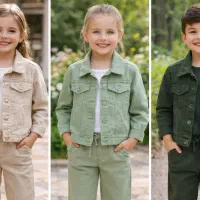 ست دو تیکه کتان بچگانه