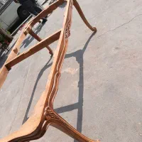 میز ناهارخوری ۸نفره تمام چوب راش صفحه معرق