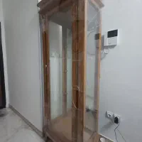 تخت خواب چوبی مدل قایقی و پارتیشن چوبی ۴طبقه|تخت و سرویس خواب|ری, جوانمرد قصاب|دیوار
