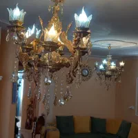 یک جفت لوستر تمام برنز، طرح فرشته