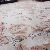 فرش کرم رنگ ۱۲ متری کار کرده|فرش|رشت, باهنر|دیوار