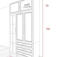 کمدلباس کد105R|جاکفشی، کمد، دراور|آفتاب, |دیوار