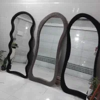 آینه قدی خام و روکش پارچه شاینی|آینه|مشکیندشت, |دیوار