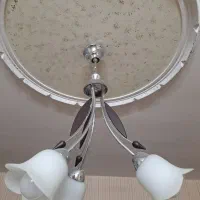 لوستر سه شاخه برنجی