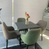 تعدادی میز  و صندل و مبل L