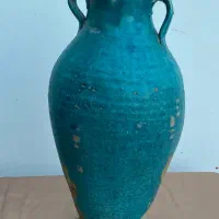 کوزه لعابی قدیمی عتیقه|کلکسیون اشیاء عتیقه|کرمان, |دیوار