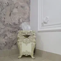 سطل زباله و جا دستمال کاغذی