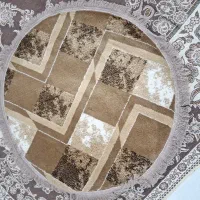 فرش گرد یک متر در یک متر