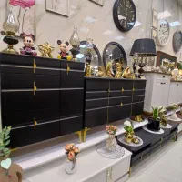 کنسول وآینه میز جاکفشی ست کامل جهزیه عروس|بوفه، ویترین، کنسول|نسیم‌شهر, |دیوار